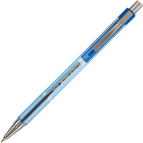 Pilot The Better Retractable Ballpoint Pen, Fine Point (0.7mm), Blue