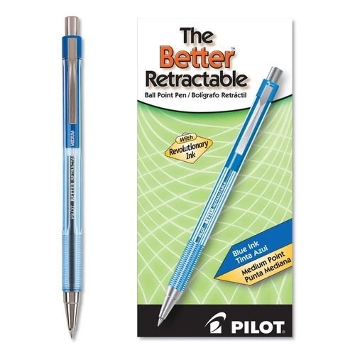 Pilot The Better Retractable Ballpoint Pen, Medium Point (1.0mm), Blue