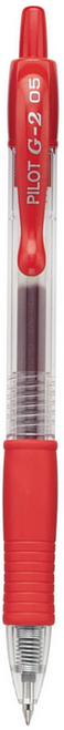 G2 Retractable Gel Pen, Extra Fine/0.5mm, Red