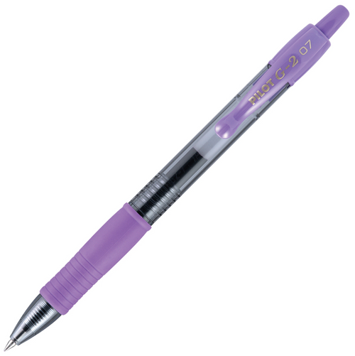 PIL31175 - Individual pen of Retractable Fine G2 Gel Ink Rolling Ball Pen Purple