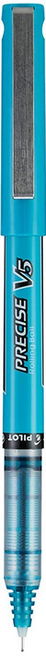 Precise V5 Rollerball Pen, Extra Fine Point/0.5mm, Turquoise Ink