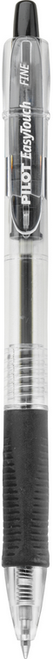 Pilot EasyTouch Retractable Ballpoint Pen, Fine Point (0.7mm), Black