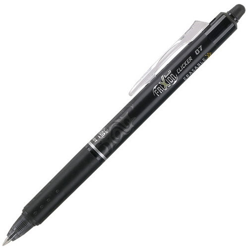 PIL31474 - Individual pen of FriXion Clicker Gel Pen, Erasable, Fine Point (0.7mm), Black Ink