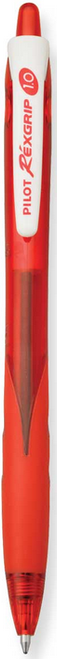 BeGreen RexGrip Retractable Ballpoint Pen, Medium/1.0mm, Red