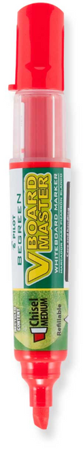 V Board Master Dry Erase Marker, Chisel Tip, Red, BeGreen