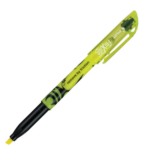 FriXion Light Highlighter, Erasable, Chisel Tip, Yellow Ink