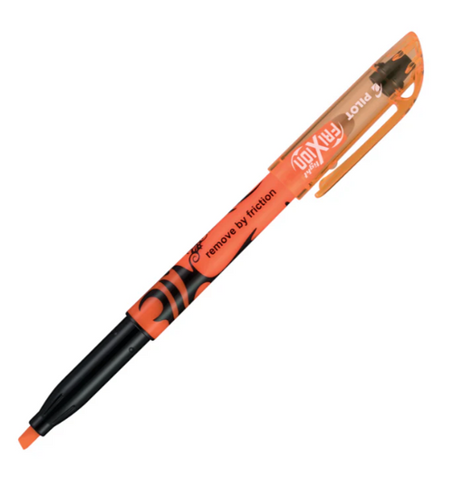 FriXion Light Highlighter, Erasable, Chisel Tip, Orange Ink