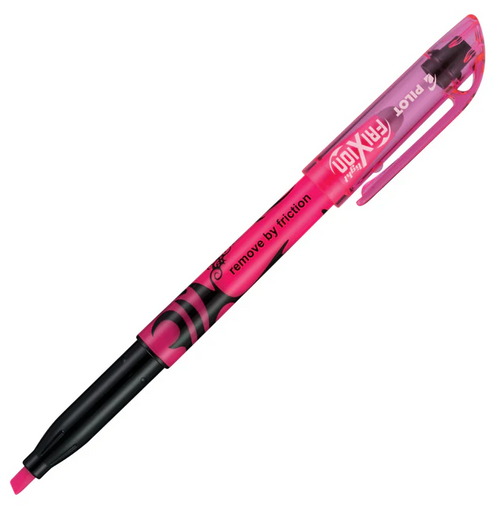 FriXion Light Highlighter, Erasable, Chisel Tip, Pink Ink