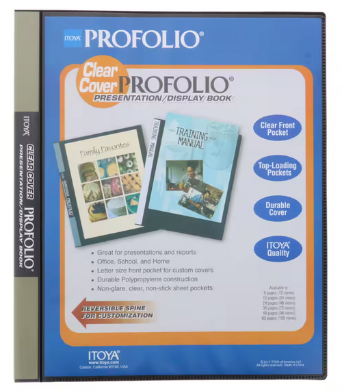ITYCC24 - Front cover of ProFolio with Clear Cover - 24 pages