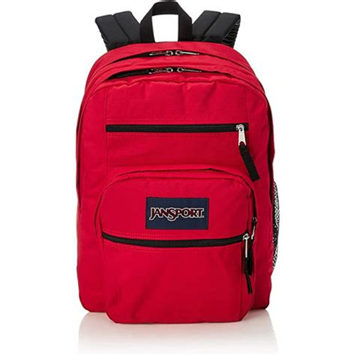 Jansport Big Student Backpack, Red Tape