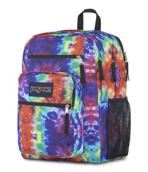 Jansport Big Student Backpack, Red/Multi Hippie Days