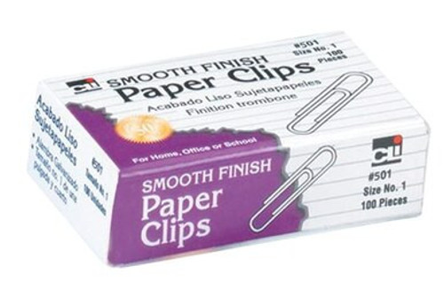 Paper Clips, Smooth, 100ct, Size #3