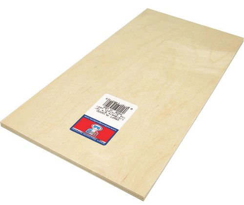 1/4" x 6" x 12" Craft Plywood