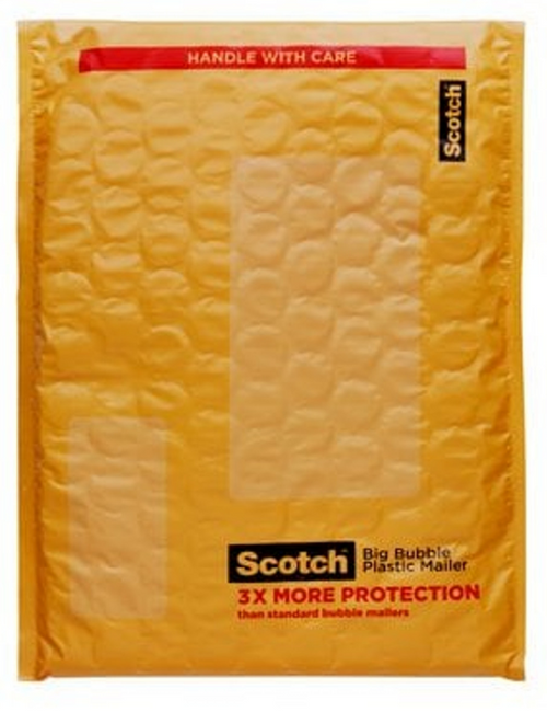 Scotch® Self-Sealing Big Bubble Plastic Mailer, 10" x 14.5"