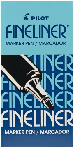 Pilot Fineliner Marker Pen, Fine Point (0.7mm), Blue