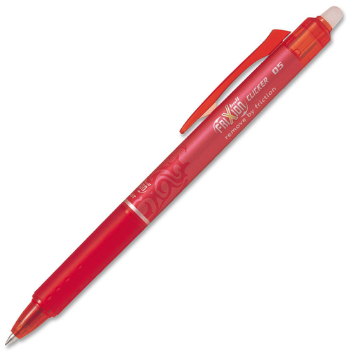 PIL32522 - FriXion Clicker Gel Pen, Erasable, Extra Fine Point (0.5mm), Red Ink
