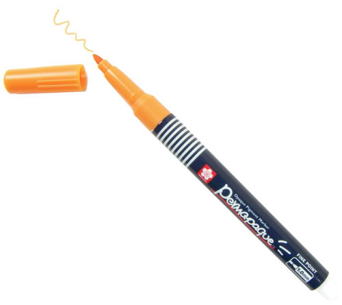 SAKXZPKSN5 - Permapaque Opaque Pigment Paint Marker, Fine Point (1.0mm), Orange