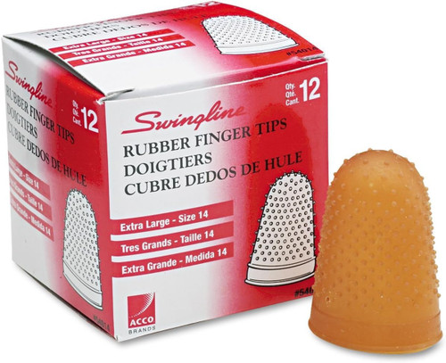 Swingline Rubber Finger Tips, Extra Large - Size 14