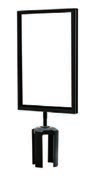 Tensator "Queueway" Stanchion Sign Holder - Black