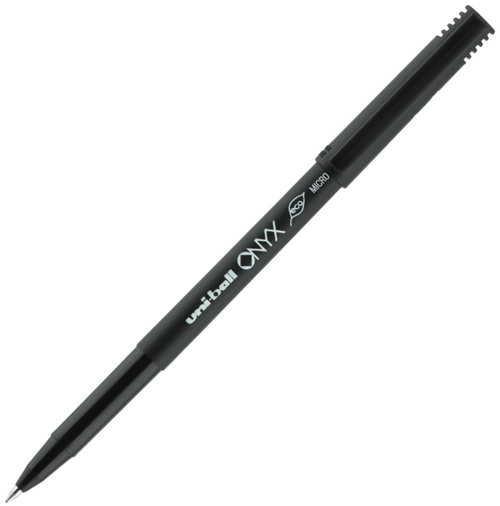 Onyx Rollerball Pen, Micro Point (0.5mm), Black