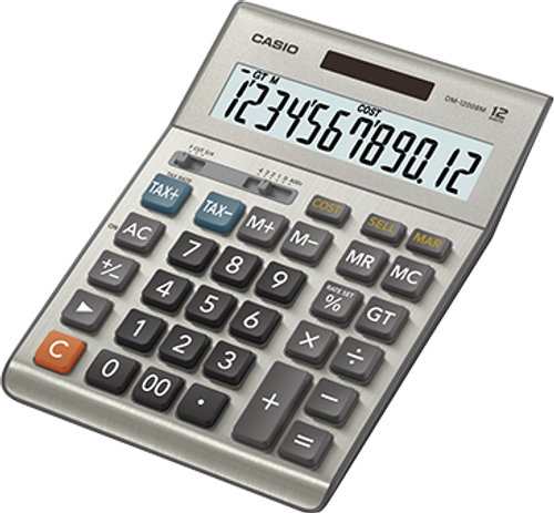 12-Digit Desktop Calculator, Silver