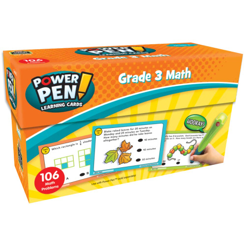 Teacher Created Resources Power Pen Learning Cards: Math, Grade 3