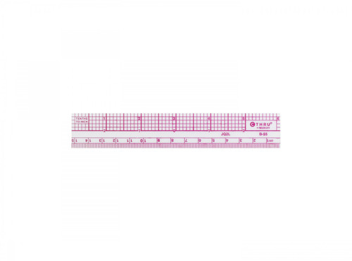 6" Beveled Transparent Graph Ruler