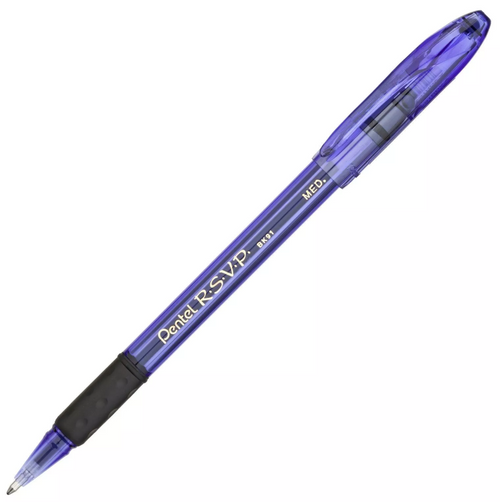 PENBK91RDVA - Single Razzle Dazzle R.S.V.P. Medium Ballpoint Pen, Violet Barrel/Black Ink