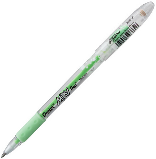 Milky Pop Pastel Gel Pen, Medium Point (0.8mm), Pastel Mint Green