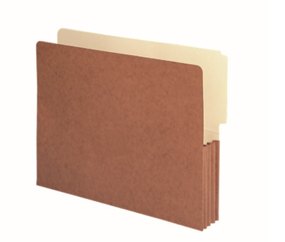 End Tab File Pocket, Letter Size, Redrope