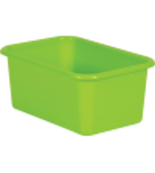 Lime Small Plastic Storage Bin