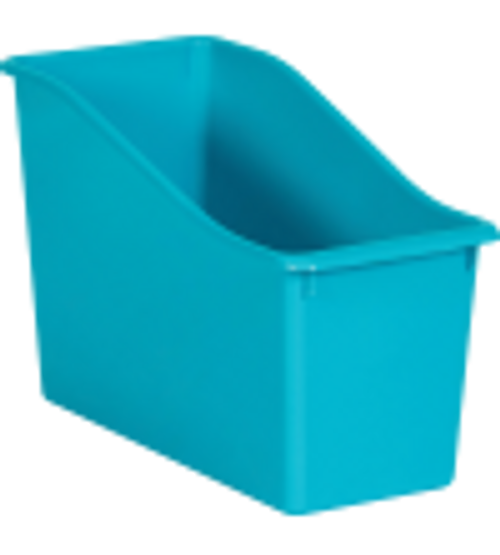 Teal Plastic Book Bin