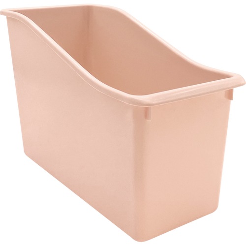 Blush Plastic Book Bin