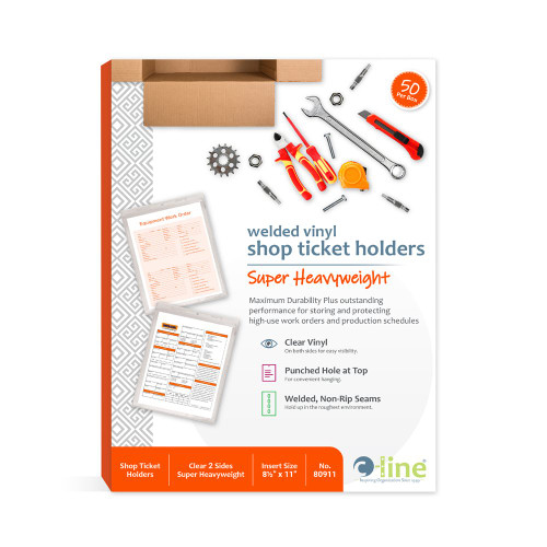 C-line Super Heavyweight Vinyl Welded Shop Ticket Holders