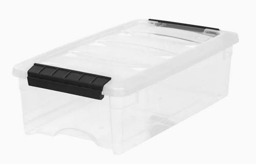 5 Quart, Stack And Pull Storage Box, Clear