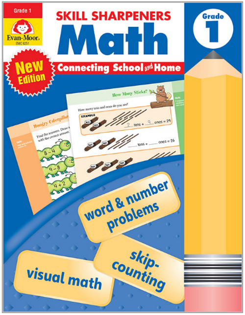 Skill Sharpeners: Math Activity Book, Grade 1