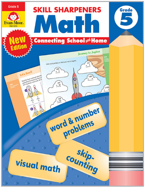 Skill Sharpeners: Math Activity Book, Grade 5