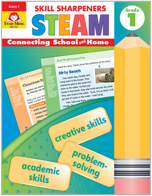 Skill Sharpeners: STEAM Activity Book, Grade 1