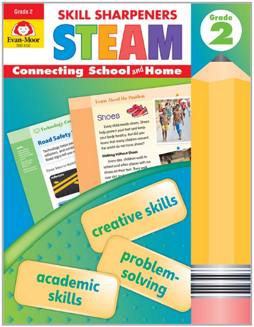 Skill Sharpeners: STEAM Activity Book, Grade 2