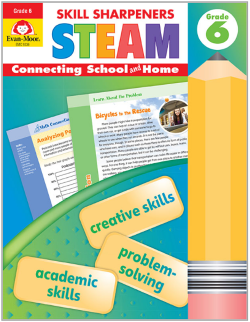 Skill Sharpeners: STEAM Activity Book, Grade 6