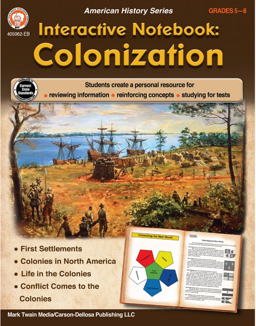 Interactive Notebook: Colonization Resource Book, Grade 5-8