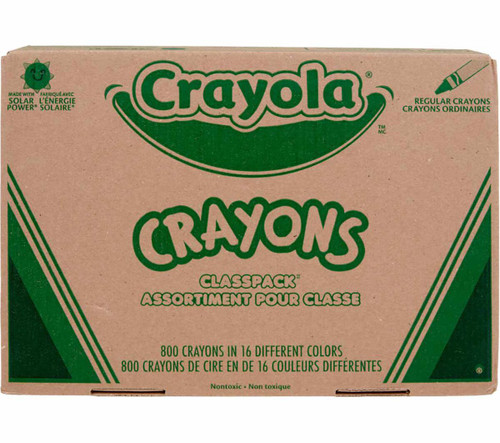 Crayola Classpack Crayons, Assorted Colors, 800 Count
