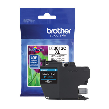 Brother Genuine LC3013C High-Yield Ink Cartridge, Cyan