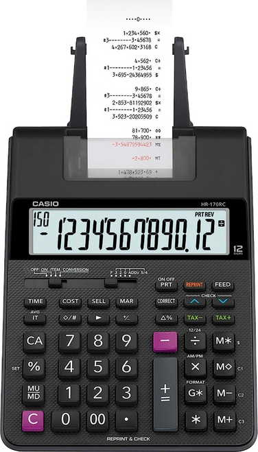 HR-170RC (Desktop Printing Calculator), Black