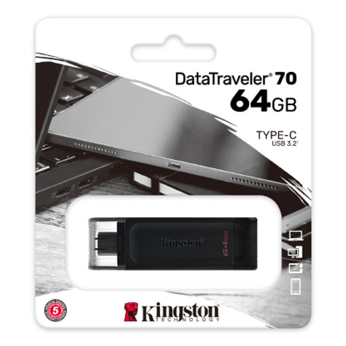 64GB USB-C 3.2 Gen 1 DataTraveler 70