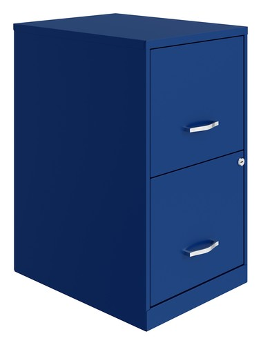 HIRSH "Space Solutions" 2-Drawer Smart File Cabinet - Blue