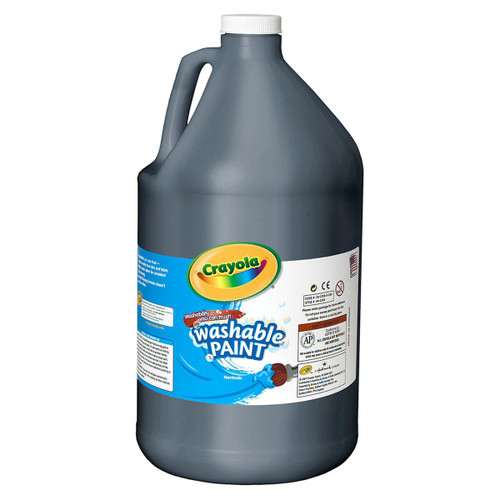 Washable Paint, 128 oz, Black