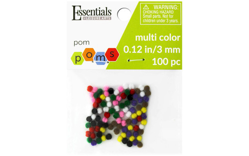 Pom Poms 3mm Multi Color