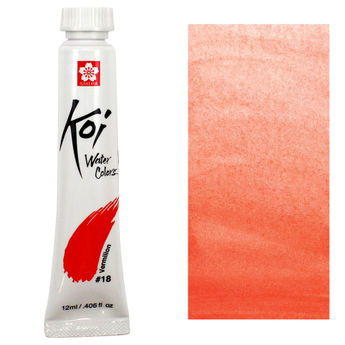 Sakura Koi Watercolors, 12ml Tube, Vermilion