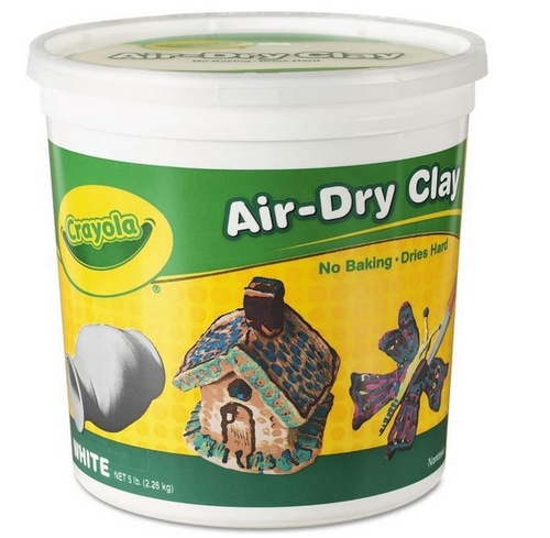 Air-Dry Clay, 5 lb Bucket, White